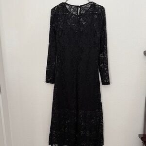 Target Black Long Sleeve Lace Dress
